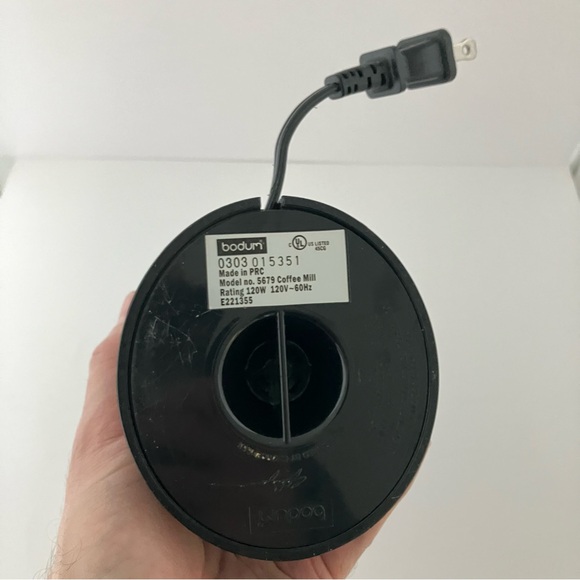 Bodum C-Mill Electric Blade Coffee & Spice Grinder, Stainless Steel Blade, Black - Picture 14 of 16